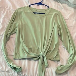 Lululemon Time to Restore Long Sleeve Creamy Mint Womens 12